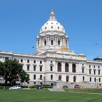 The Minnesota state capitol.