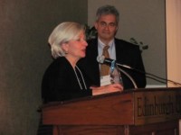 Senator Kathy Saltzman accepts 2010 Charter School Champion Award